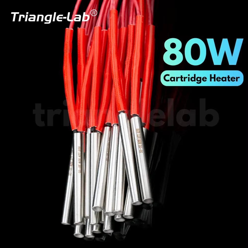 Trianglelab 3D Printer 6*20MM 12V/24V 40W Heater Cartridge with 100CM Cable for 3D Printer for PT100 HOTEND Volcano MK8 MK9