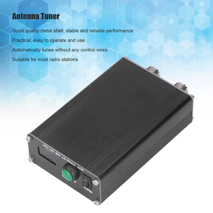 Antenna Tuner Antenna Tuner Mini Automatic for Radio Equipment 1.8~55Mhz 0.96IN with Housing ATU‑100 1.8~55Mhz Antenna Tuner