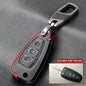 Car Styling Leather Key Chain Ring Cover Case Holder for Ford Focus 2 3 4 MK2 MK3 MK4 Kuga Edge Mondeo Fusion Ecosport Fiesta