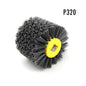 1 Pcs 120X100X19Mm Nylon Abrasive Wire Drum Polishing Wheel Electric Brush for Woodworking Metalworking