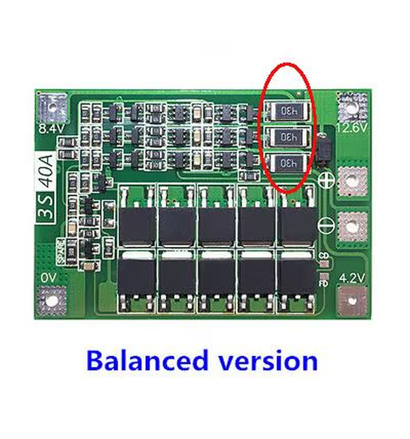 1S/2S/3S/4S/5S Li-Ion 18650 Lithium Battery Charger Lipo Cell Module PCB BMS Protection Board for Drill Motor with Balance