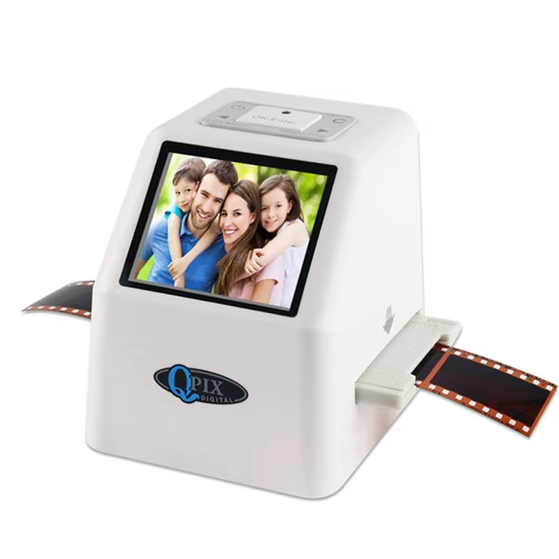 QPIX 22 MP 35Mm Portable Film Scanners 135 110 126KPK Super 8 Negative Slide Holder Photo Scanner Film Digital Converter