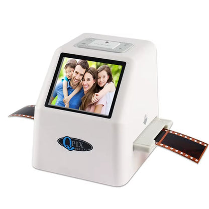 QPIX 22 MP 35Mm Portable Film Scanners 135 110 126KPK Super 8 Negative Slide Holder Photo Scanner Film Digital Converter