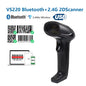 1D/2D Supermarket Handhel Barcode Bar Code Scanner Reader QR PDF417 Bluetooth 2.4G Wireless &Wired USB Platform