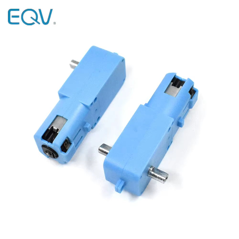DC 3V-6V 1:90 Metal Gear Motor All Metal/Half Metal Single Axis Gear Motor Robot Intelligent Vehicle Speed Reducer TT Motor Blue