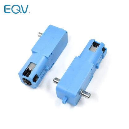 DC 3V-6V 1:90 Metal Gear Motor All Metal/Half Metal Single Axis Gear Motor Robot Intelligent Vehicle Speed Reducer TT Motor Blue
