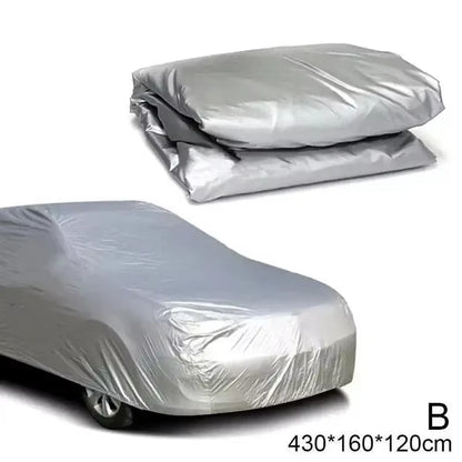 The Four Seasons Fit Full Car Cover Waterproof Dustproof PE Film Coat Aluminum Protective Sunshade UV Ray Reflectioncar Cover