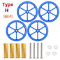 4PCS M3/M4 Screws Nuts Heat Bed Leveling Spring Knob Parts 3D Printers Print Platform Calibration Accessories