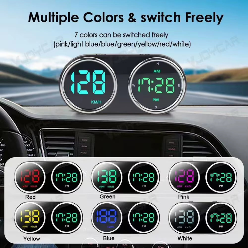 Vehicle Monitor Car Speedometer Safe Driving Fuel Consumption User-Friendly Installation for Driving Assistance