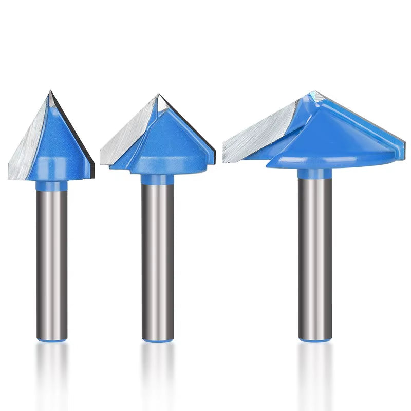 6Mm Router Bit V Shape Groove Milling Cutter Carbide Engraving Bit Woodworking Cutter