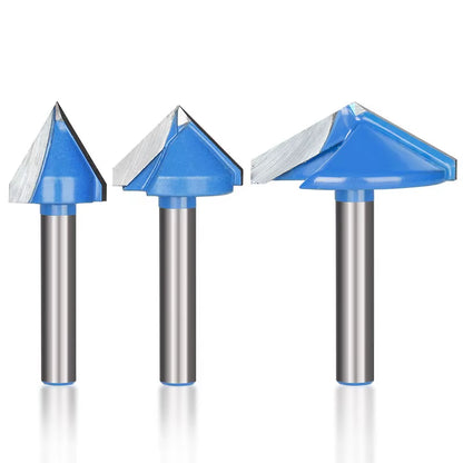 6Mm Router Bit V Shape Groove Milling Cutter Carbide Engraving Bit Woodworking Cutter