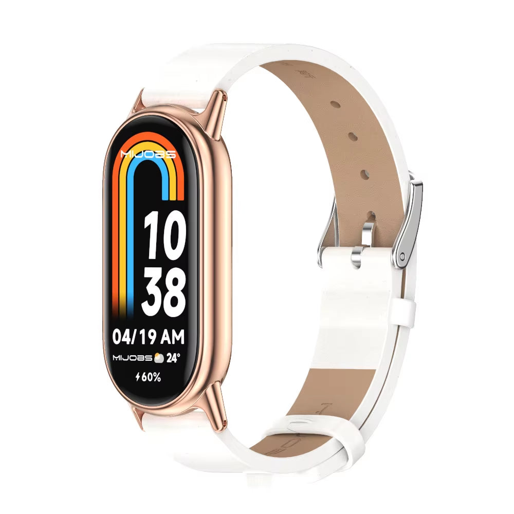 Strap for Mi Band 10 9 8 7 6 5 4 3 Bracelet Silicone Wristband for Xiaomi Mi Band 8 Metal Strap for Mi Band 7 Watchband Leather