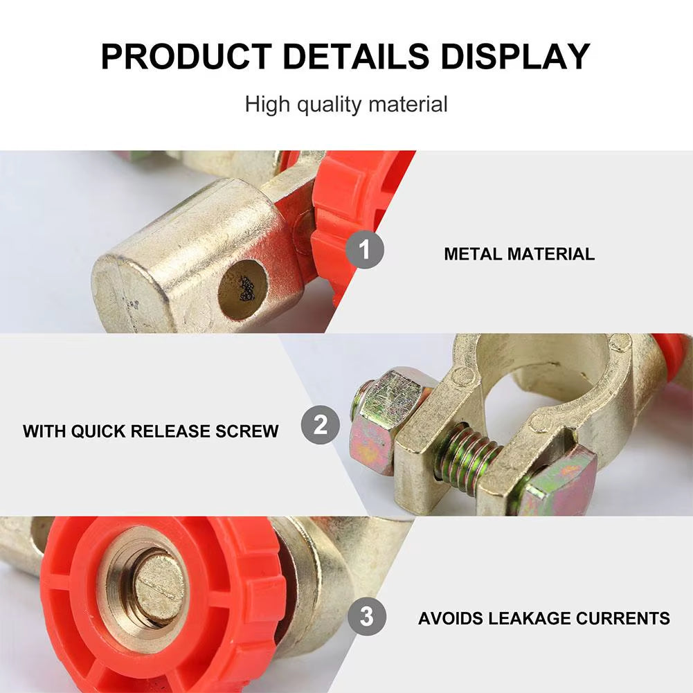 Car Battery Switch Battery Terminal Power Multi-Purpose Protective Switch Vehicle Battery Protection Device Car Accessories