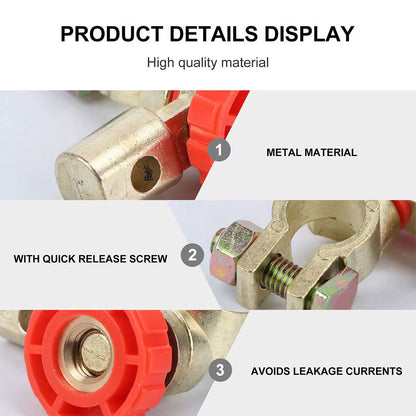 Car Battery Switch Battery Terminal Power Multi-Purpose Protective Switch Vehicle Battery Protection Device Car Accessories