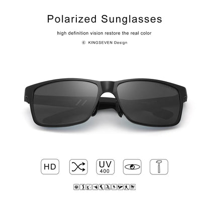 Men Polarized Sunglasses Aluminum Magnesium Sun Glasses Driving Glasses Rectangle Shades for Men Oculos Masculino Male