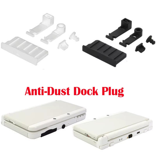 Silicone Anti-Dust Plug Earphone Jack Charging Dock Dust Proof Protector Cap for Nintendo New 3DS XL/LL 3DSXL 3DSLL 2DS Cover
