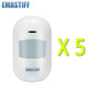 Wireless Intelligent Passive Infrared Detector PIR Motion Sensor GSM Alarm Detector for Home Burglar Alarm System Security