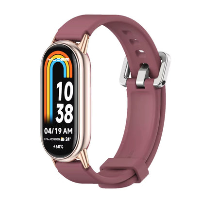 Strap for Mi Band 10 9 8 7 6 5 4 3 Bracelet Silicone Wristband for Xiaomi Mi Band 8 Metal Strap for Mi Band 7 Watchband Leather