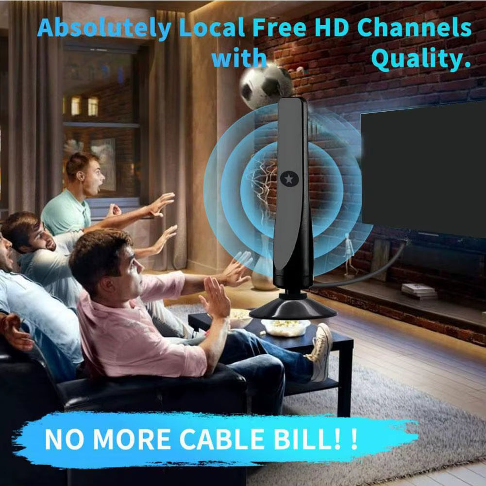 4K/1080P HD Digital TV Antenna with Signal Amplifier Indoor Outdoor Antenna for Wide Range Hdtv Reception Home TV Aerial