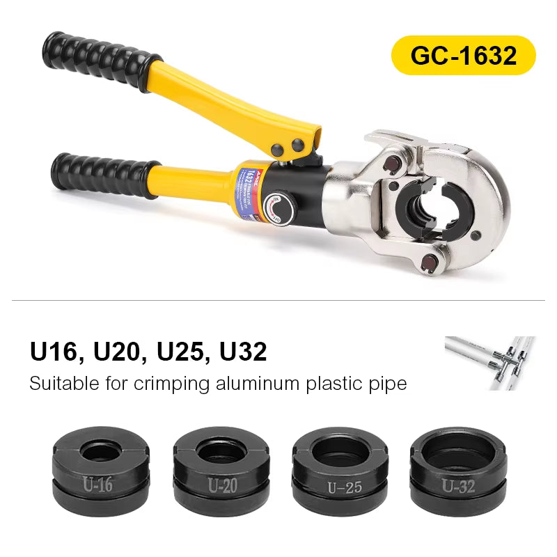 Europe Warehouse Hydraulic Pex Pipe Crimping Tools for Pex,Stainless Steel and Copper Pipe with TH,U,V,M,VAU Jaws