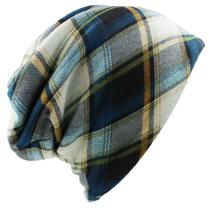 Brand Autumn Winter Hats for Women Plaid Design Contrast Color Ladies Hat Skullies and Beanies Men Hat Unisex HT022
