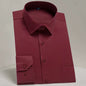 Men'S Classic Long Sleeve Standard-Fit Dress Shirts Formal Business Social Simple Basic Design White Work Office Casual Shirt