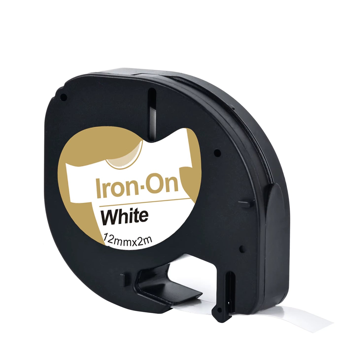 CIDY 91201 Compatible 12Mm*4M Black on White Dymo Letratag Plastic Tape LT 91331 LT9120112267 18769 18771 for LT-100H LT-100T