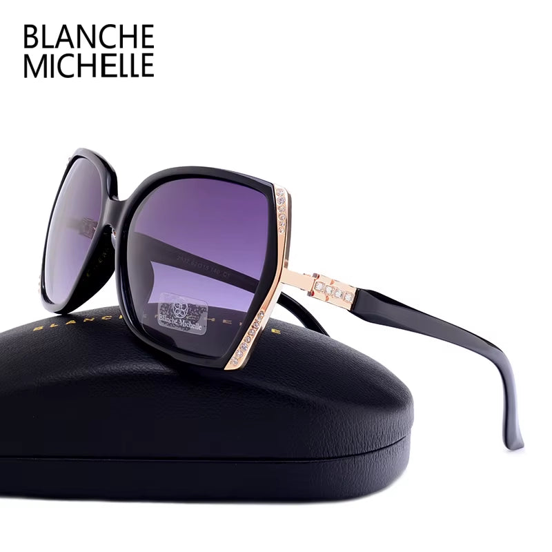 High Quality Polarized Sunglasses Women Brand Designer UV400 Vintage Sun Glasses Driving Gradient Sunglass Woman 2021 with Box