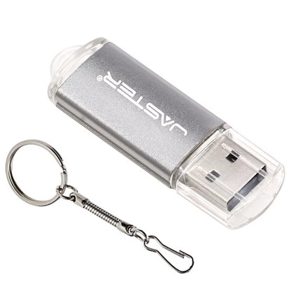 New Portable USB Flash Drives Free Custom Logo Metal Pen Drive with Key Chain Memory Stick 64GB/32GB/16GB/8GB/4GB Pendrive U Di