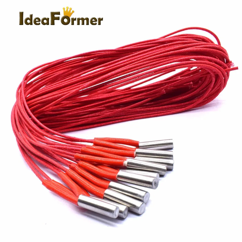 2Pcs 3D Printer 12V/24V 40W Reprap 12V/24V 40W Ceramic Cartridge Heater for 3D Printer Prusa Mendel IR3