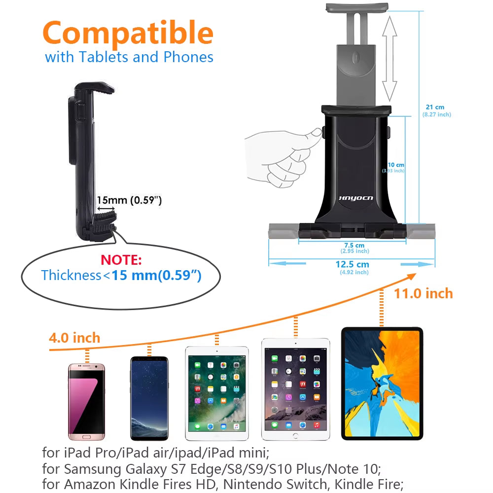 Universal 5 7 8 9 10 11 Inch Tablet PC Stand Car Windshield Dashboard Sticky Tablet Car Holder for Ipad Air Galaxy Tab Tablet PC
