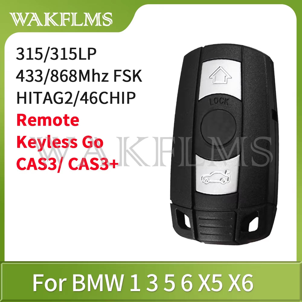Remote Key 433Mhz 315Mhz 315LP Mhz 868MHZ for BMW 1 3 5 6 Series X1 X6 Z4 E60 E70 E71 E91 E92 2004-2015 CAS3 CAS3+