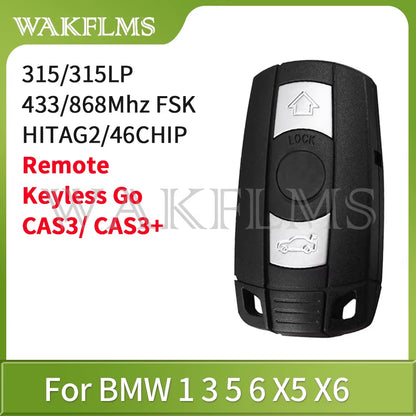 Remote Key 433Mhz 315Mhz 315LP Mhz 868MHZ for BMW 1 3 5 6 Series X1 X6 Z4 E60 E70 E71 E91 E92 2004-2015 CAS3 CAS3+