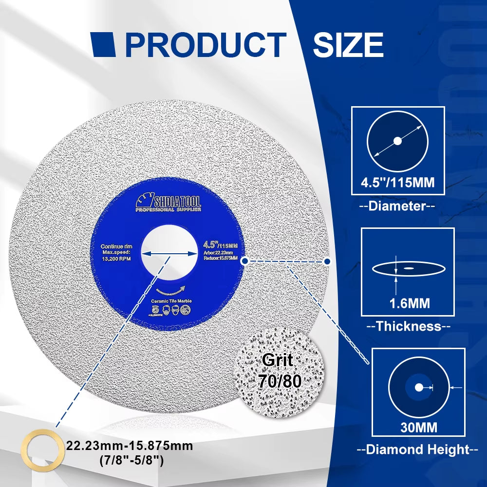 Continuous Tooth Cutting Disc 1Pc Ultra-Thin Marble Saw Blade Ceramic Porcelain Tile Glass 100/115/125Mm Cutter Plate