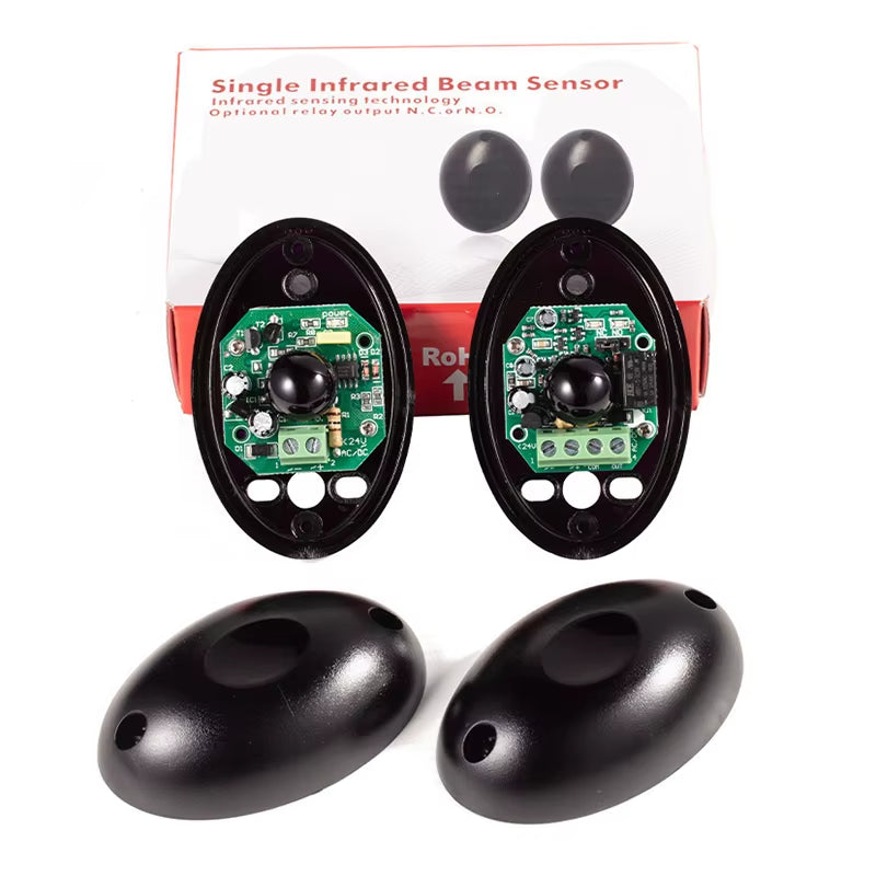 DC/AC 12~24V Waterproof IP55 Photocell Automatic Gate Door Safety Sensor Alarm Infrared Beam Sensor Photocell 15M Detect Range