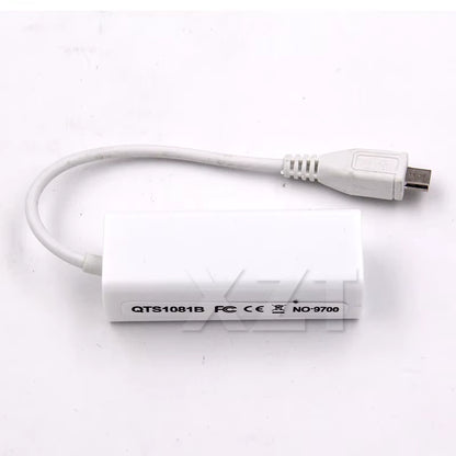 Micro USB to Lan Card Connector for Tablet 2.0 5 Pin 10/100 Male RJ45 Female Ethernet LAN Network Card Adapter