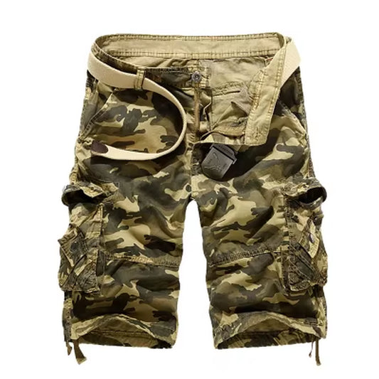 Camouflage Loose Cargo Shorts Men 2025 Summer Military Camo Short Pants Homme Cargo Shorts US Size