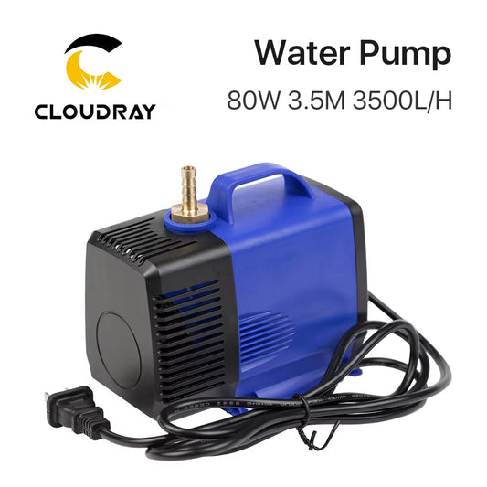 Submersible Water Pump 80W 3.5M 3500L/H IPX8 220V for CO2 Laser Engraving Cutting Machine
