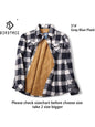 Velvet Thick Warm Women'S Plaid Shirt Female Long Sleeve Tops M-5XL Winter Fleece Casual Check Blouse Autumn Clothes T77710A