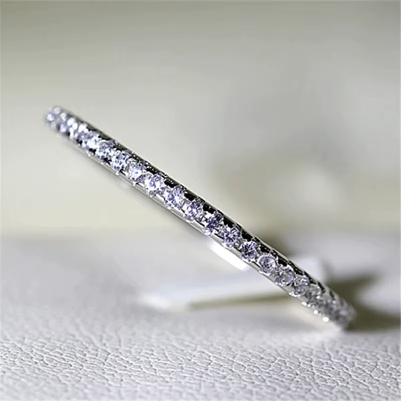 CC Rings for Women Bridal Wedding Jewelry Engagement Party Ring White Gold-Color Silver Plated Drop Shipping Anel CC709