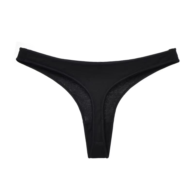 Women G String Thongs Low Rise Contton Tanga Briefs Sexy Panties Ladies' Seamless Lingerie Female Underwear Strings 1 Piece