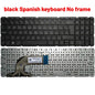 Russian/Us/Uk/Spanish Laptop Keyboard for HP Pavilion 15-N 15-E 15E 15N 15-A 15-A000 15T 15T -N 15-N000 N100 N200 15-E000 E100