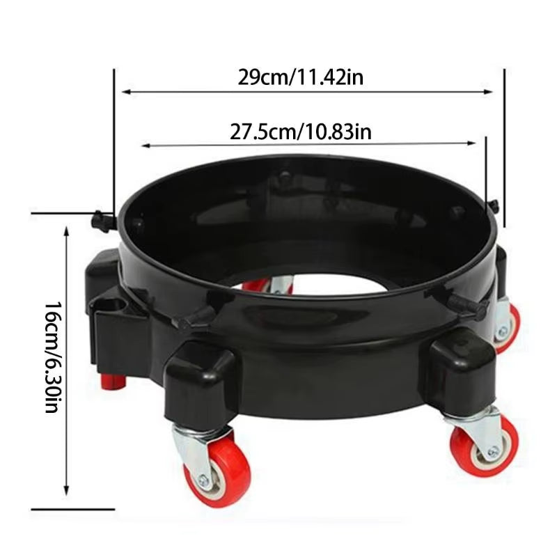 Portable Car Wash Bucket on Multifunctional Car Wash Bucket Cart Transforms into Convenient Rolling for Car