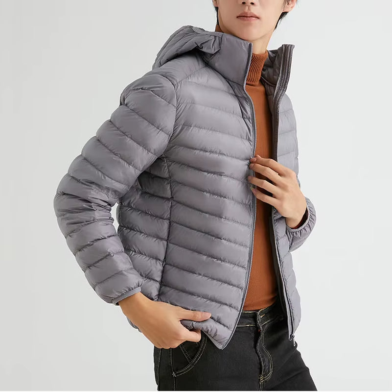 Man 90% Duck down Hooded Jacket Winter Autumn Coat Men Ultra Light Jackets Warm Outwear Parkas Outdoors Campaign Clothes