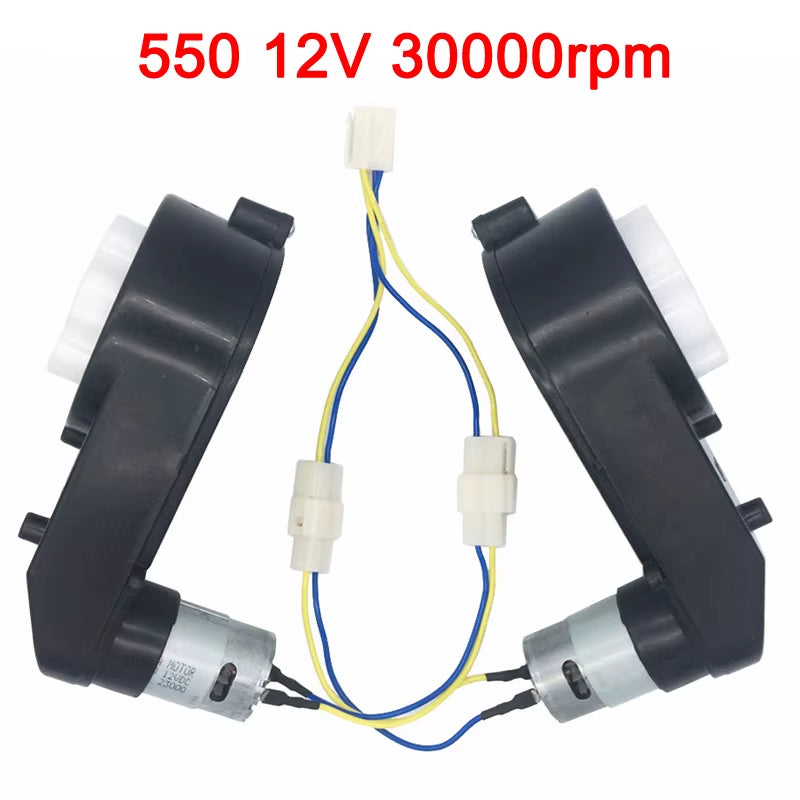 Children'S Electric Car Gearbox with 12V and 6V DC Motor,Kid'S Car Engine 550 and 390, High Speed Motor for Remote Control Car