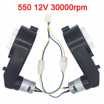 Children'S Electric Car Gearbox with 12V and 6V DC Motor,Kid'S Car Engine 550 and 390, High Speed Motor for Remote Control Car