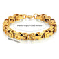 Mens 316L Stainless Steel Male Bracelet Wholesale Braslet Gold Silver Color Braclet Chunky Cuban Chain Link Bracelet for Man
