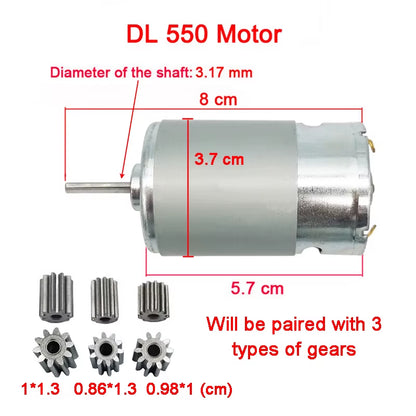 Children'S Electric Car DC Motor, Kid'S Car High Speed Motor,Dl 550 High-Power Motor 570 35000Rpm Engine