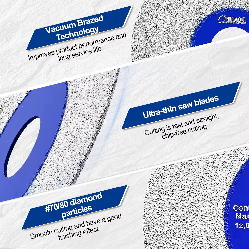 Continuous Tooth Cutting Disc 1Pc Ultra-Thin Marble Saw Blade Ceramic Porcelain Tile Glass 100/115/125Mm Cutter Plate