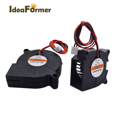1 Pcs 4020/5015 Blower Turbo Cooling Fan Brushless DC 12V&24V 3D Printer with 2Pin Dupont Wire Cooler 30Cm Wire for J-Head